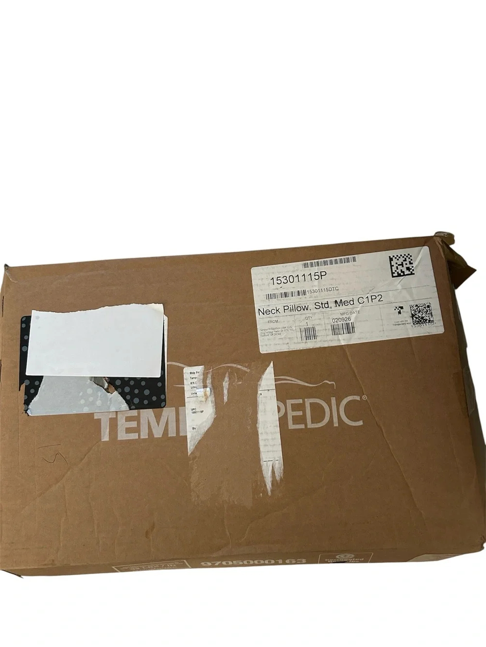 TEMPUR-Pedic Neck Pillow, Standard Medium, NWT, Open box